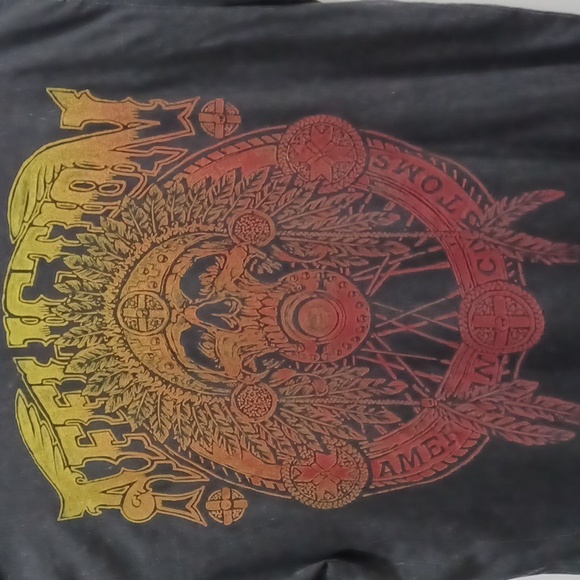 Affliction American Customs 2XL Black 2-side Graphic tshirt - Picture 4 of 6